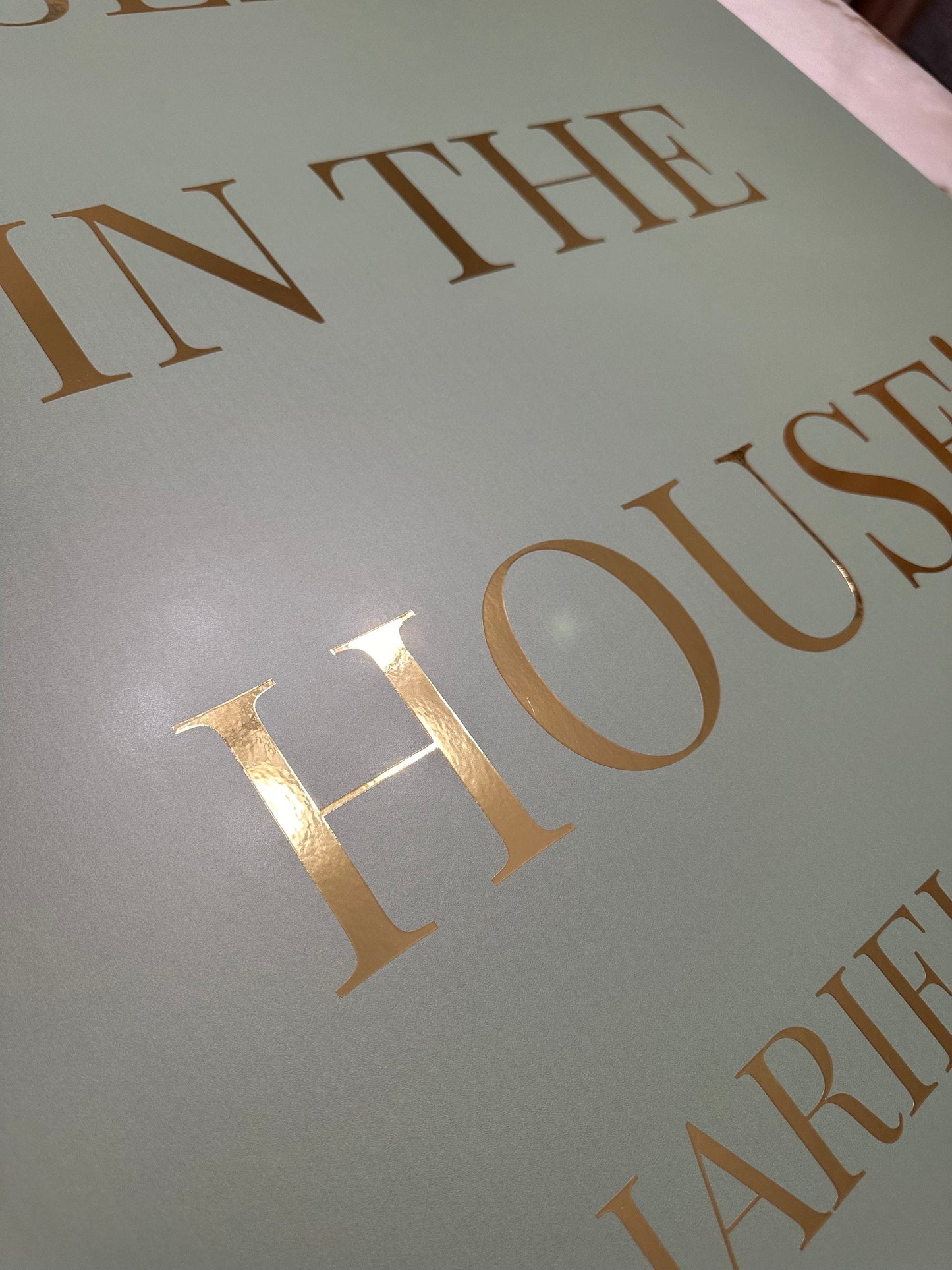 Gold Foil Vinyl Stickers, Large Text Sign Upgrade