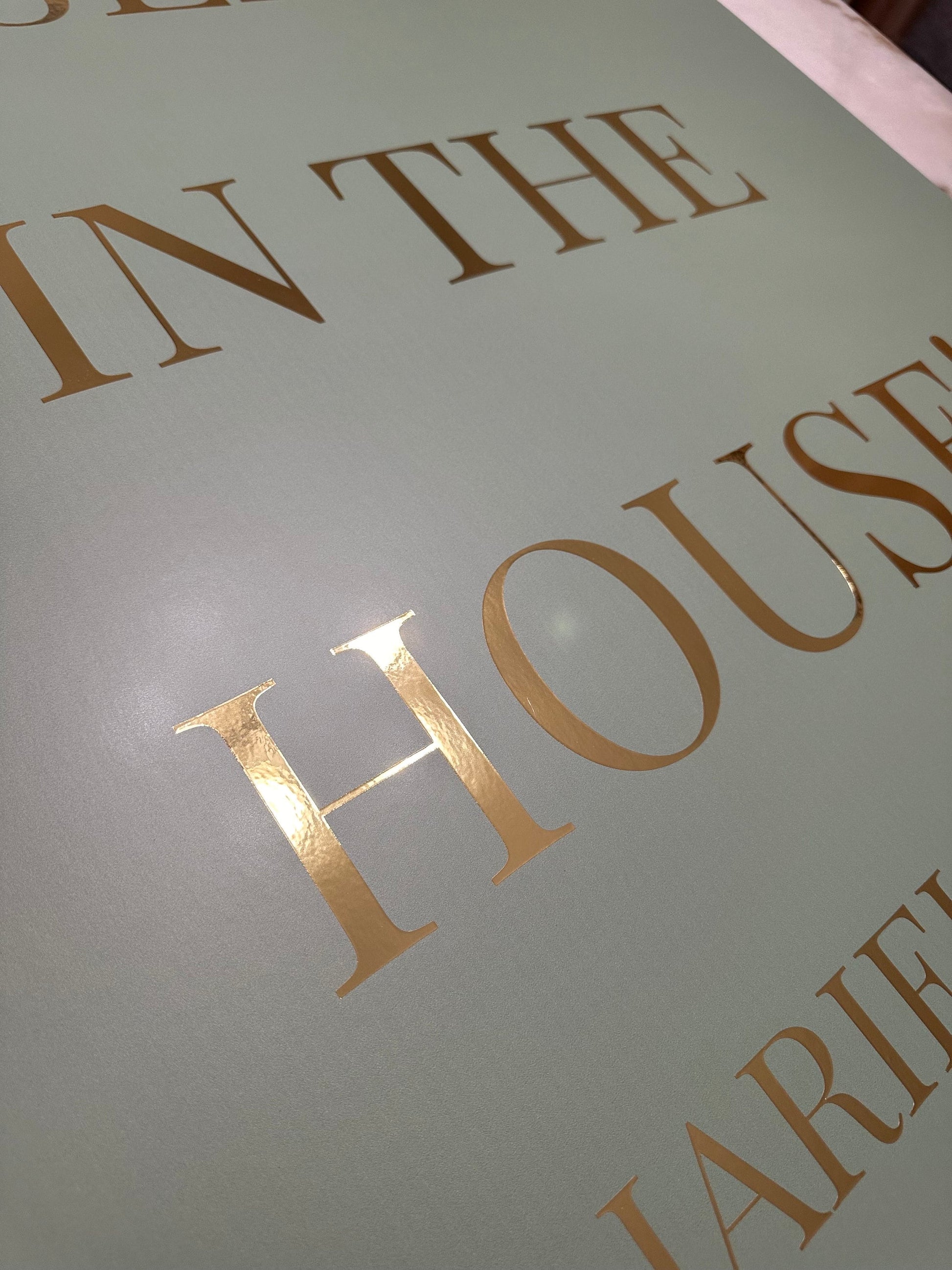 Gold Foil Vinyl Stickers, Large Text Sign Upgrade