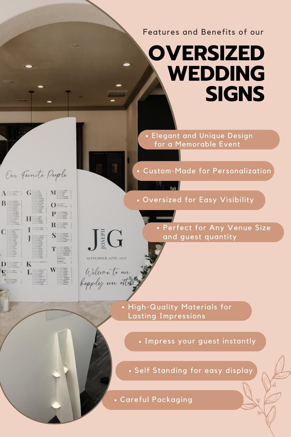 Modern Arch Wedding Seating Chart Sign | Custom QR Code