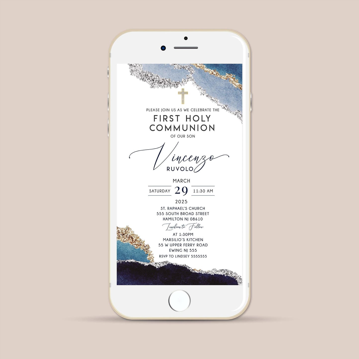 Custom Invitation, 5x7 A7, Made to Order (Digital File)