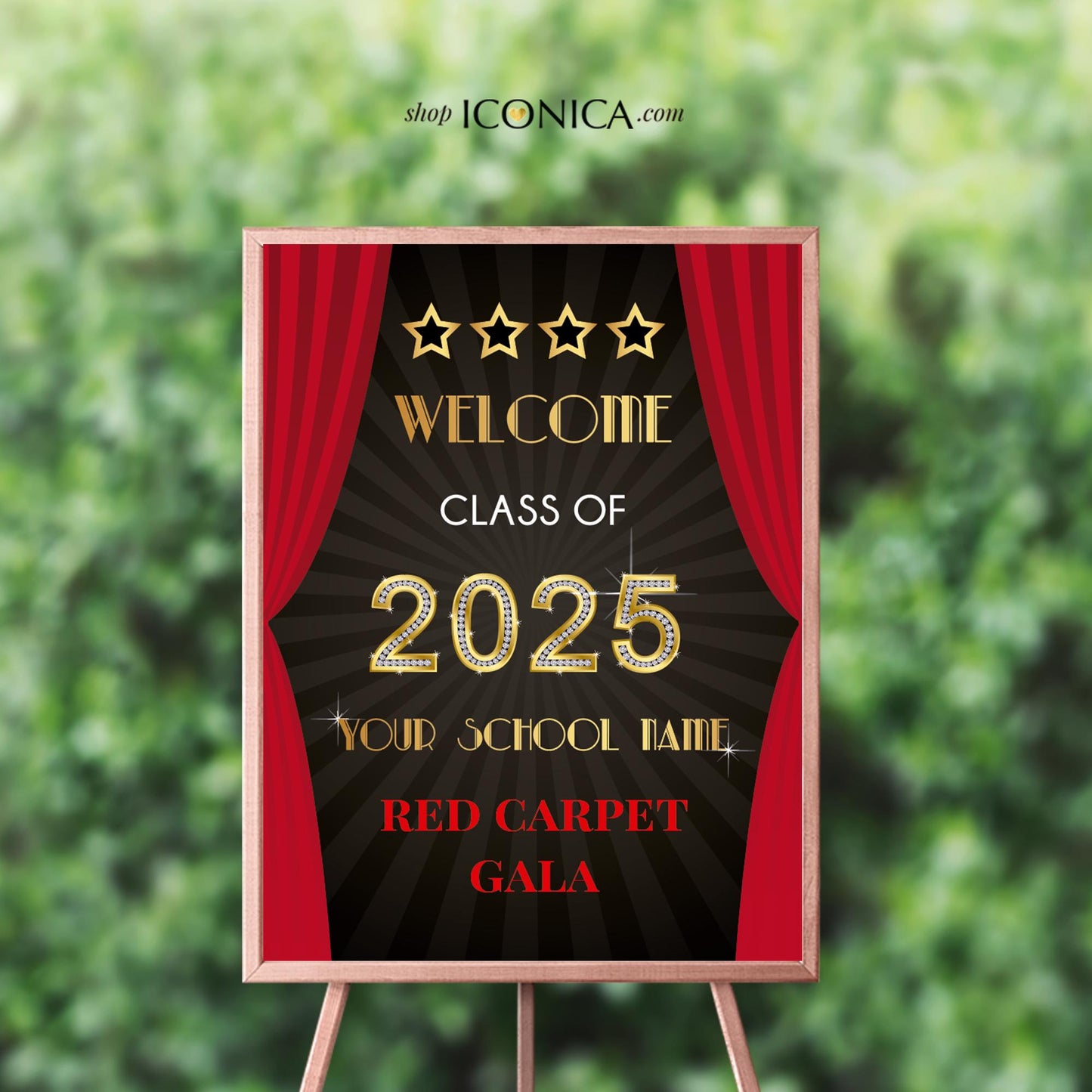 Hollywood Graduation Welcome Sign, Red Carpet Gala, Custom Class of 2026