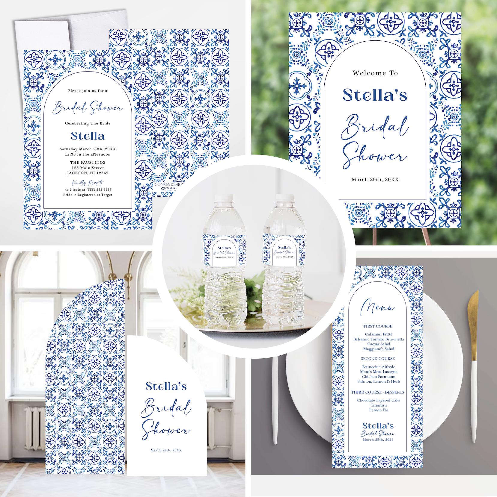 Bougainvillea Bridal Shower Arch Sign, Amalfi Coast Decor