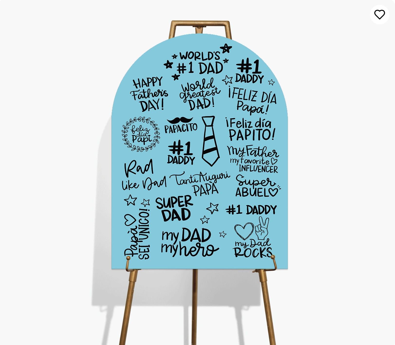 Custom Father's Day Welcome Sign, Rad Like Dad Decor