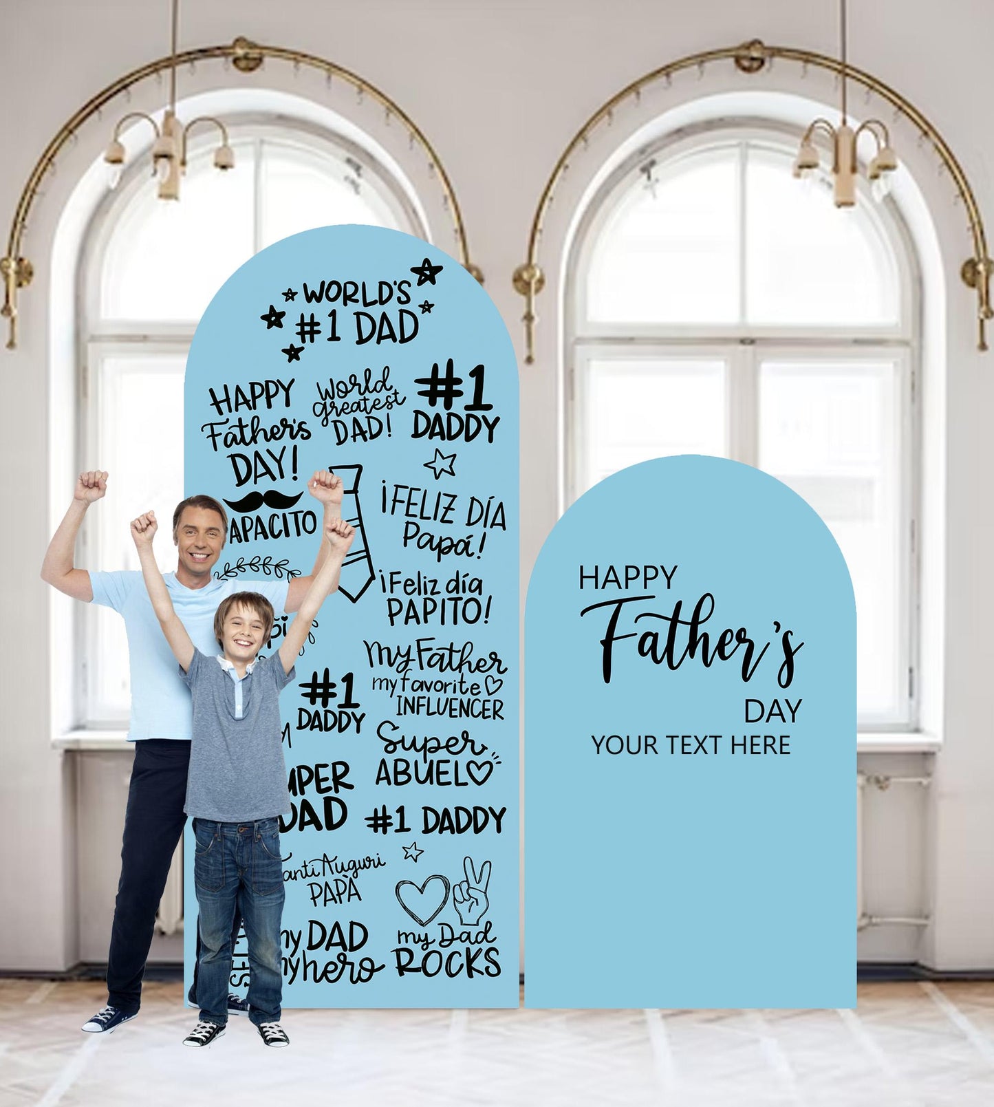 Custom Father's Day Welcome Sign, Rad Like Dad Decor