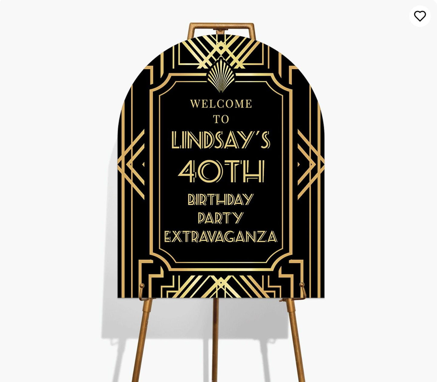Personalized Roaring 20s Welcome Sign, Great Gatsby Party Decor