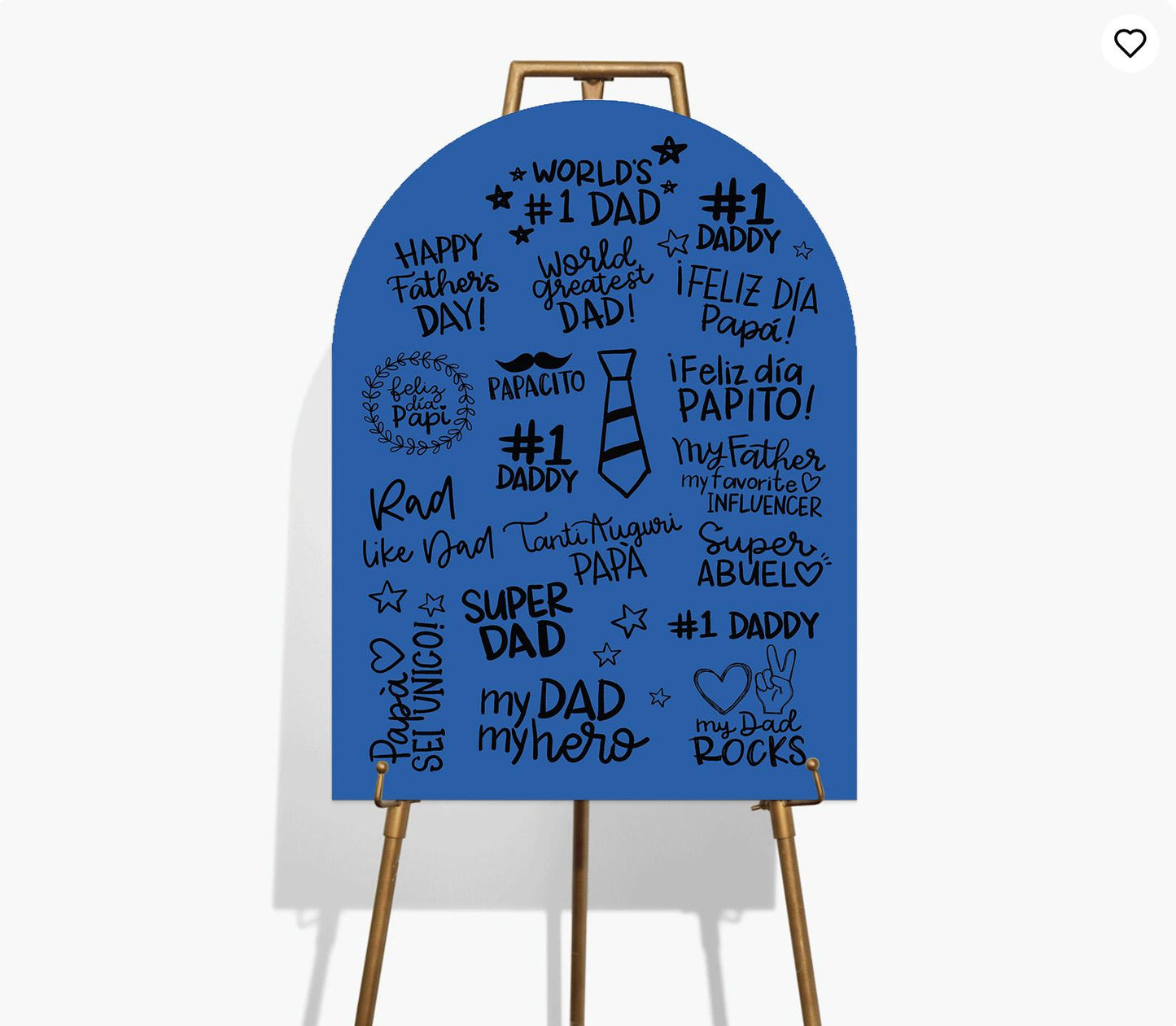 Custom Father's Day Foam Board Sign, Rad Like Dad Decor