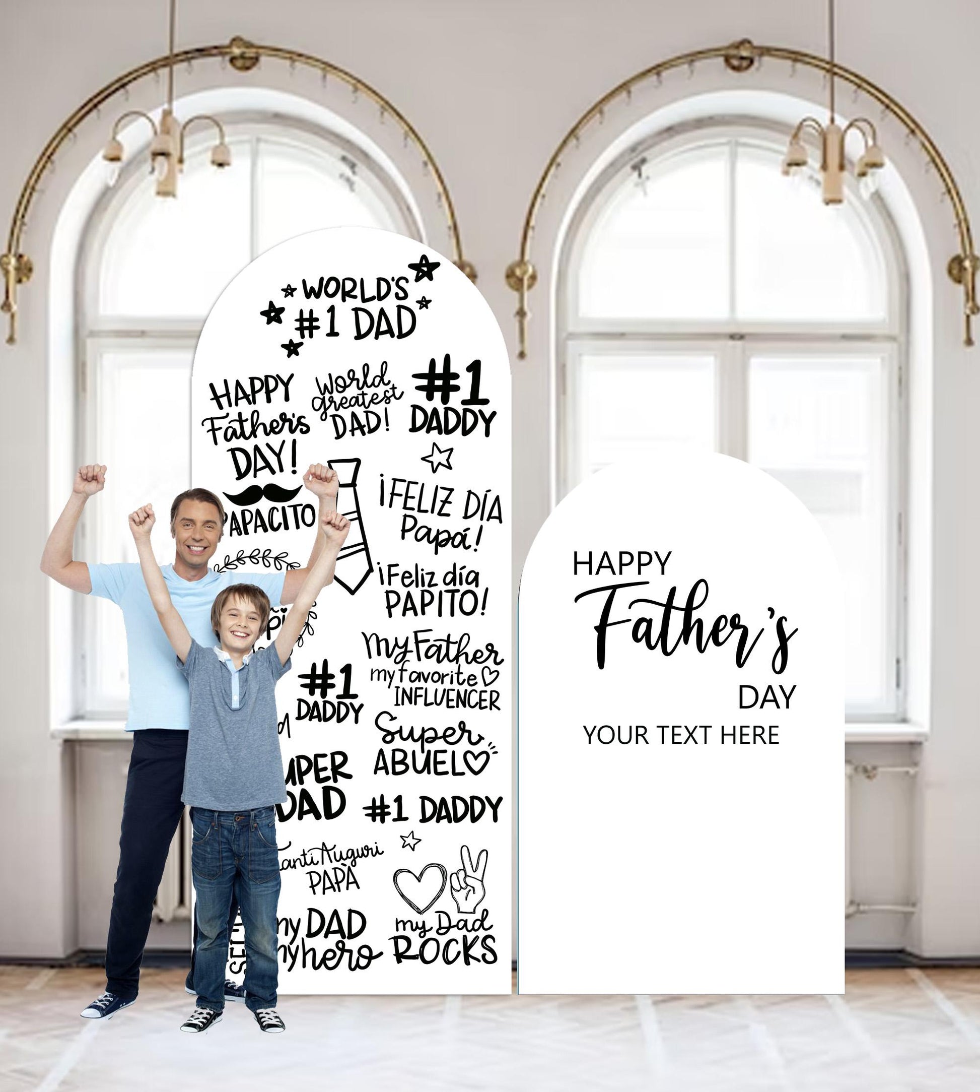 Custom Father's Day Foam Board Sign, Rad Like Dad Decor