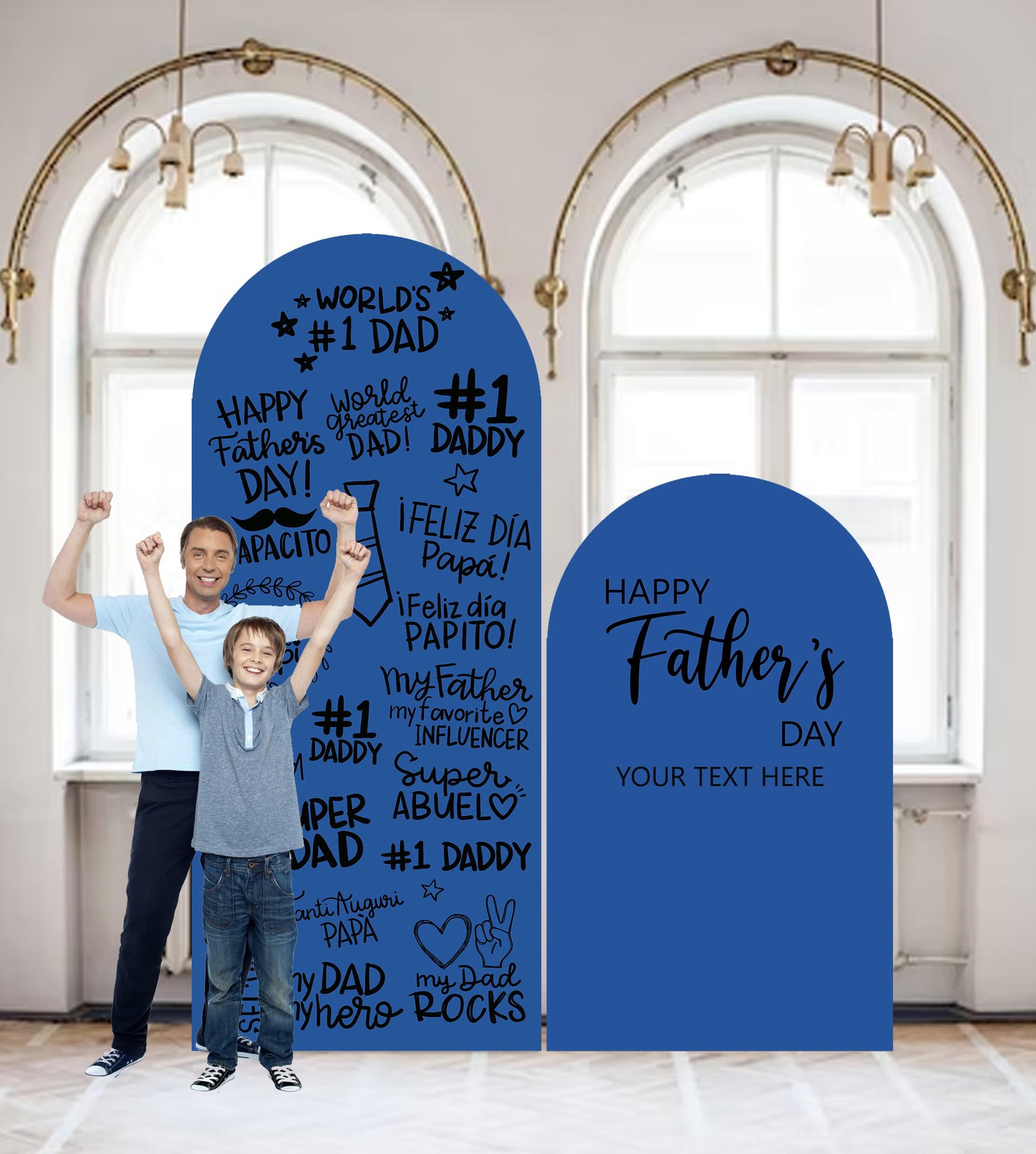 Father's Day Photo Booth Backdrop, Custom Celebration Sign, Foam Board