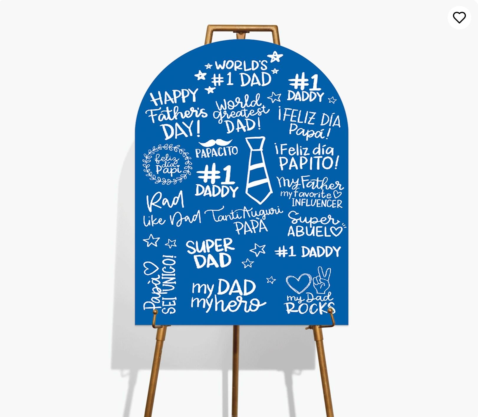 Custom Father's Day Foam Board Sign, Rad Like Dad Decor