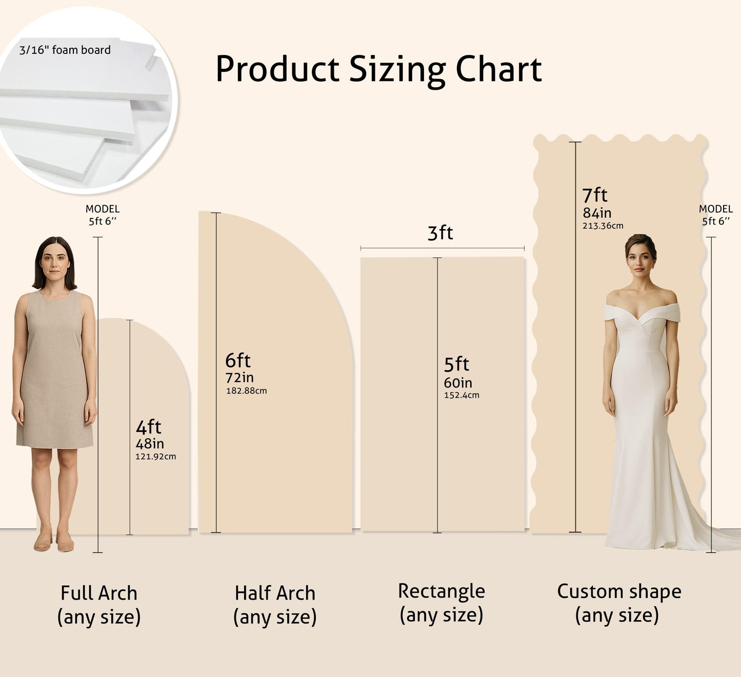 Arch Wedding Seating Chart, Custom Foam Board Sign with Easel