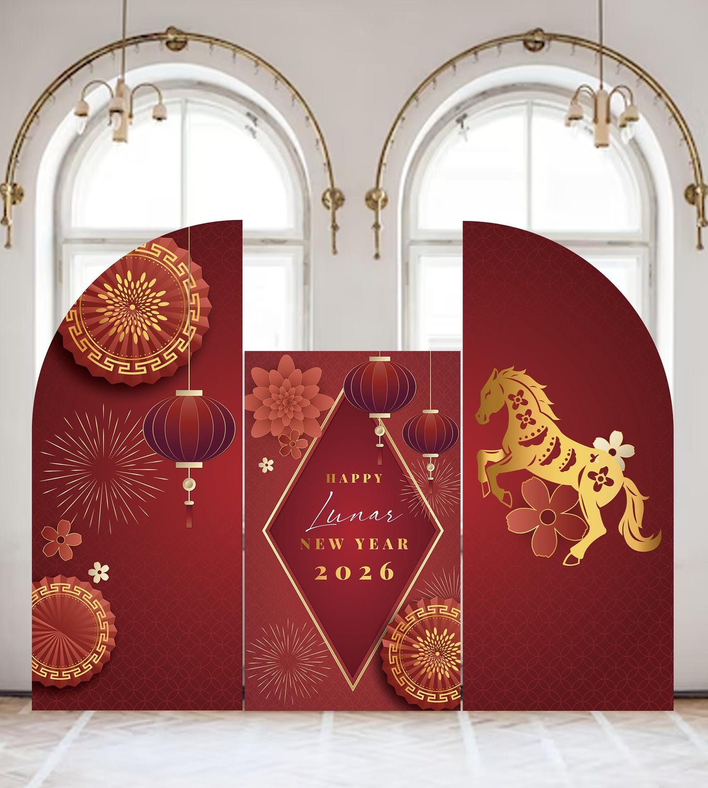 Year of the Horse Wedding Sign | Lunar New Year 2026 | Custom Asian Decor