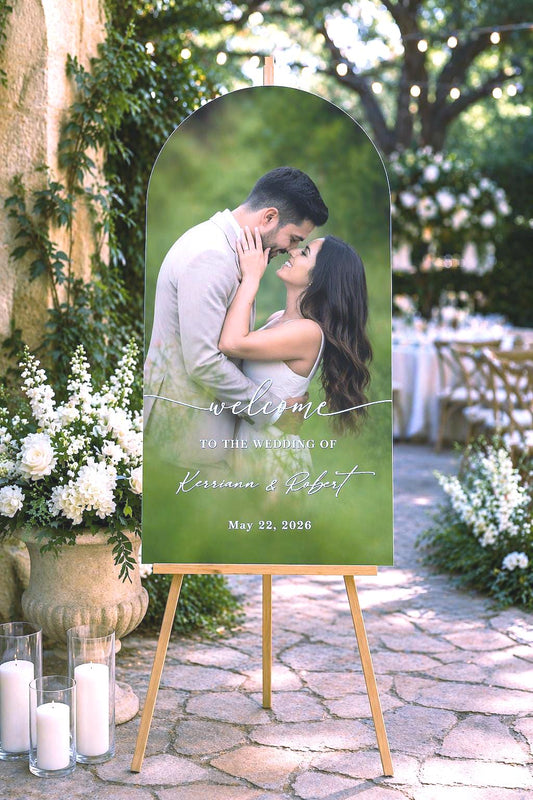Custom Arch Foam Board Sign or rectangular sign, Wedding, Shower, Event Decor