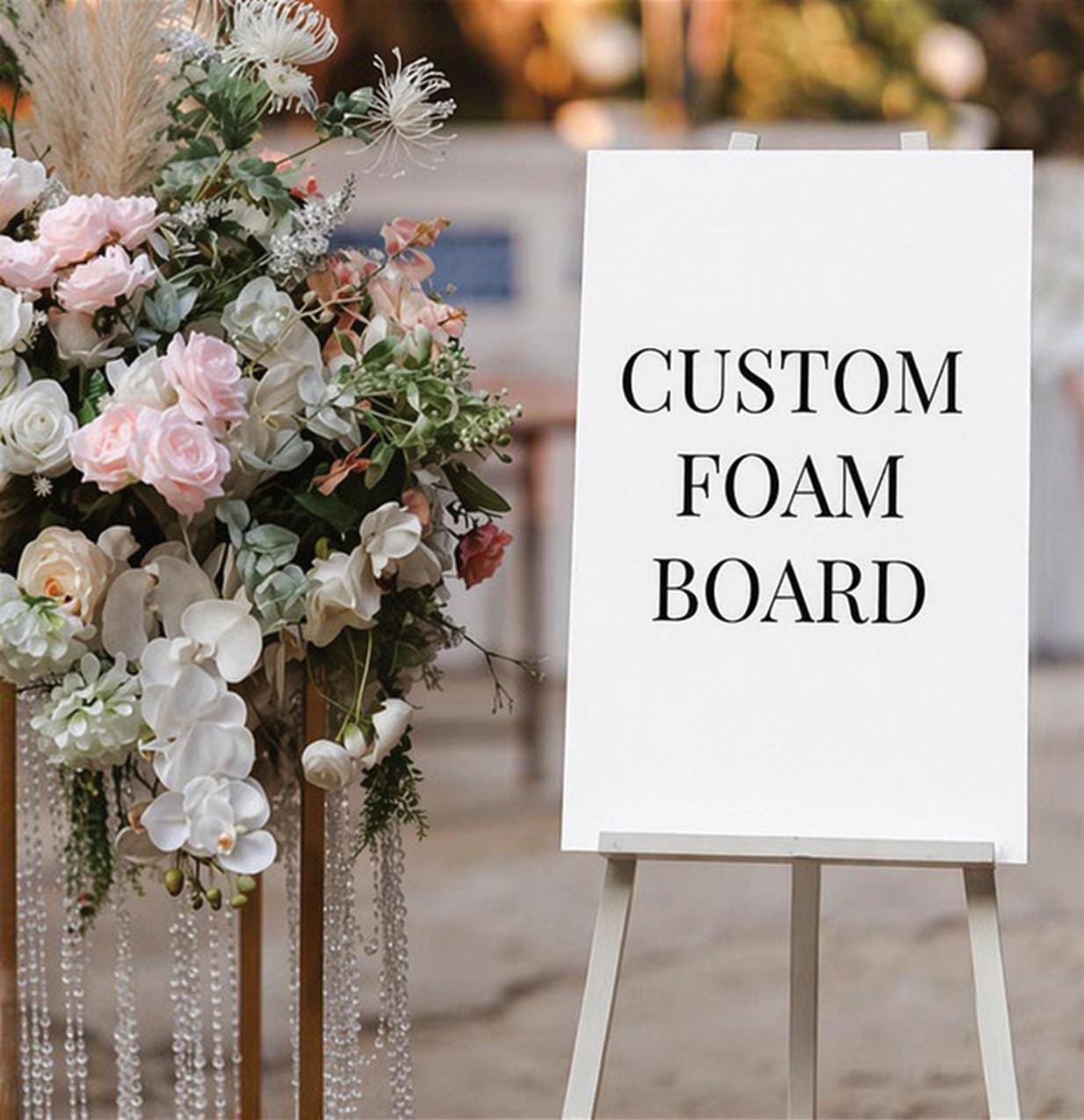 Custom Arch or Rectangular Foam Board Sign, Wedding, Shower, Event Decor