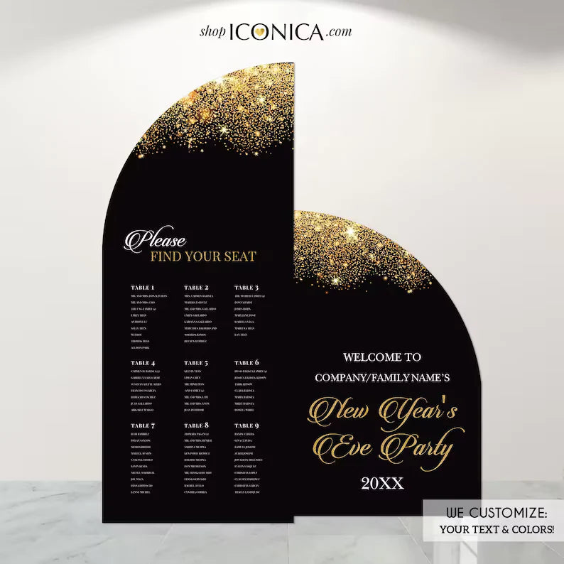 Christmas Party Arch Welcome Sign — Wedding Entrance Display