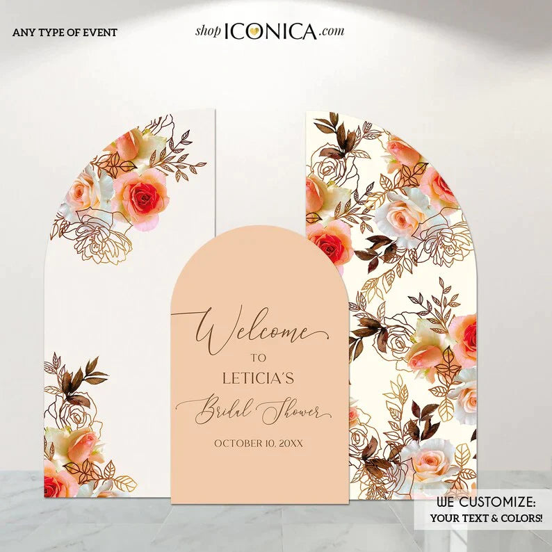 Arch Seating Chart welcome Sign Wedding Baby Shower or Bridal, any type of event, Arched Panel with easel Entrance Sign Foam Board