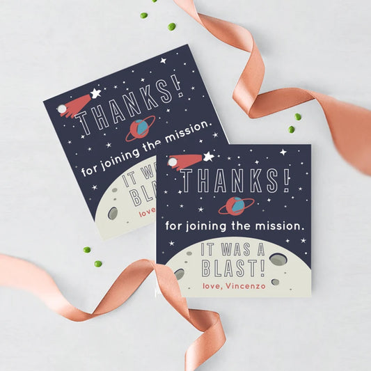 Galaxy Birthday Favor Tags, Space theme Thank You Tags,Outer Space Gift tags,Out of this world Favor Labels, Galactic Party tags