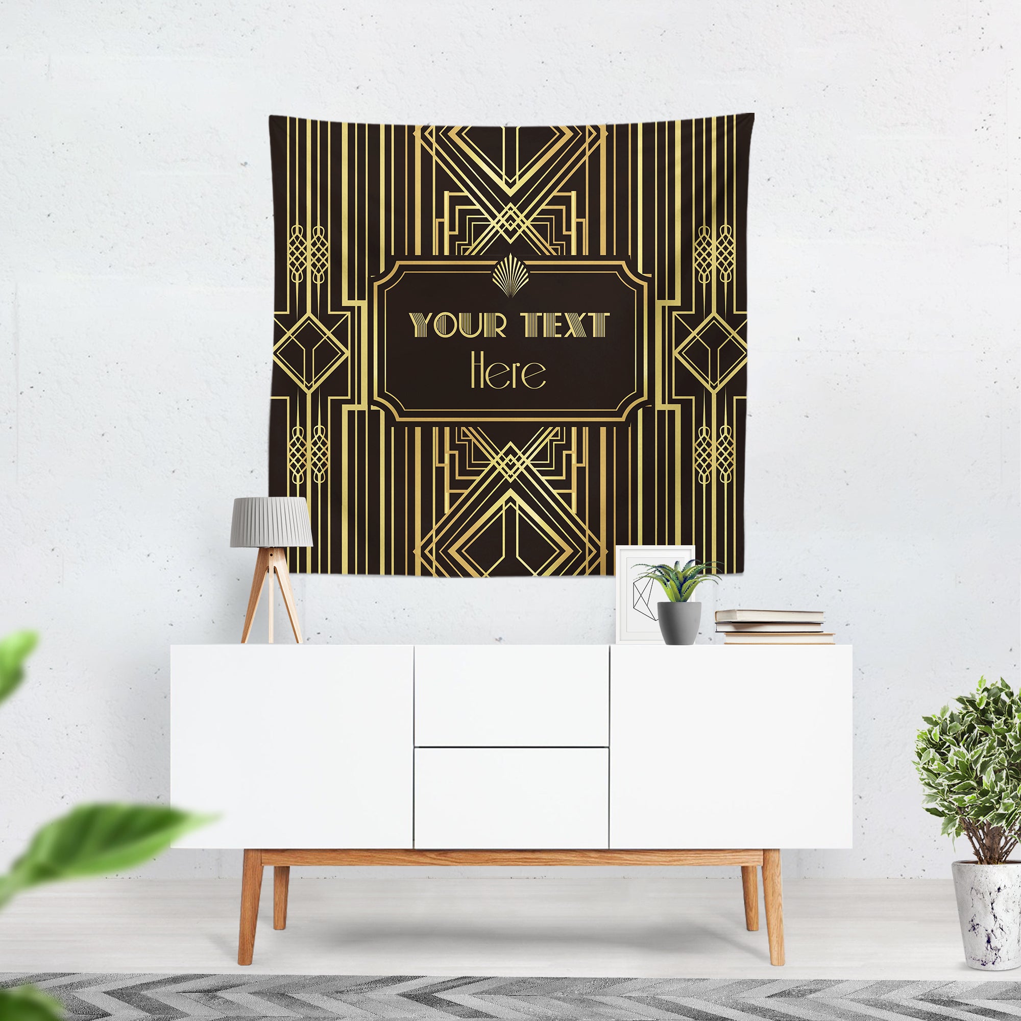 Roaring 20's Party Decor,Personalized Great Gatsby Party Banner