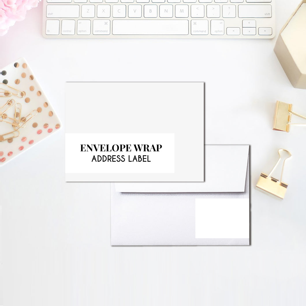 Envelope Wraps - Return Labels || A La Carte || Single Party Item Of Any Of Our Party Collections || Made To Match Any Id Invitation