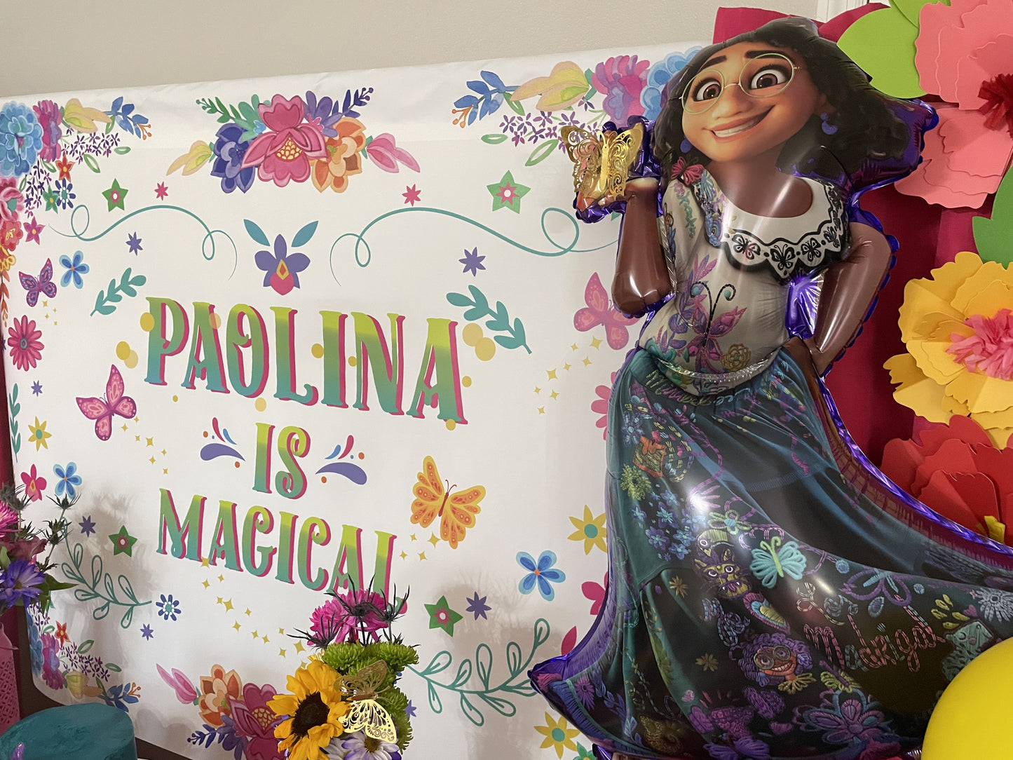 Magical Birthday Backdrop Fabric with Encanto, Magical Birthday Party Kids