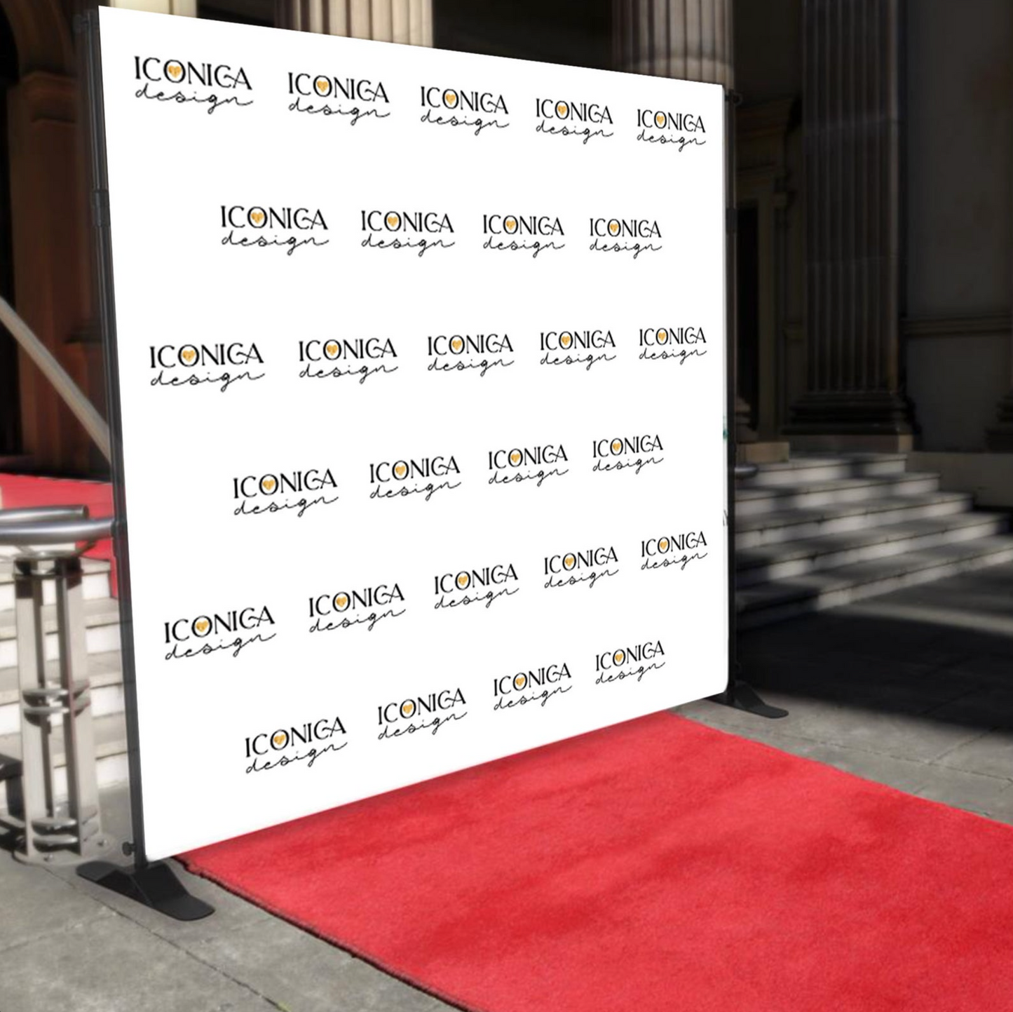 Upgrade your Backdrop purchase with a Red Carpet  - 8'x3' Red Carpet, 10'x3' Red Carpet, 12'x4' Red Carpet