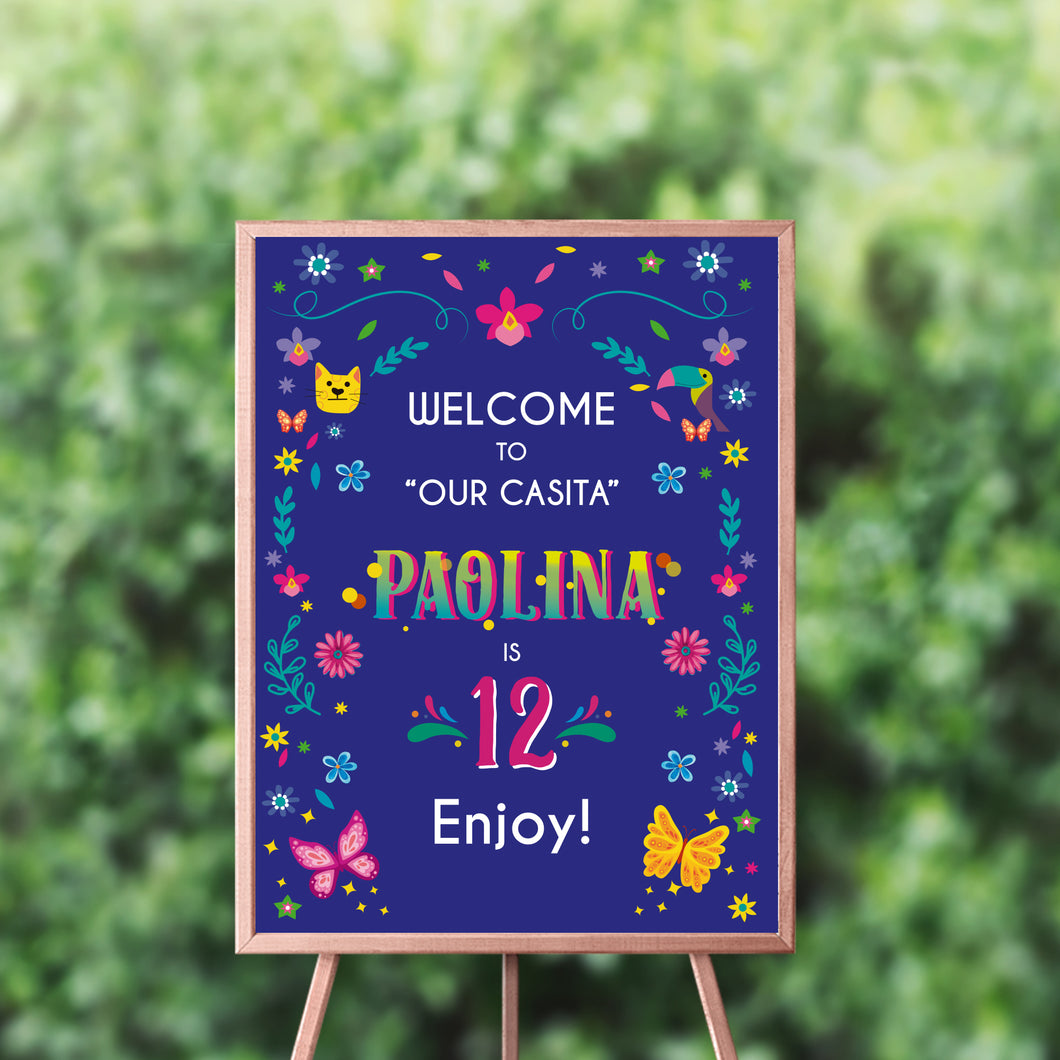 Magical Birthday Welcome sign with Encanto, Magical Birthday Party