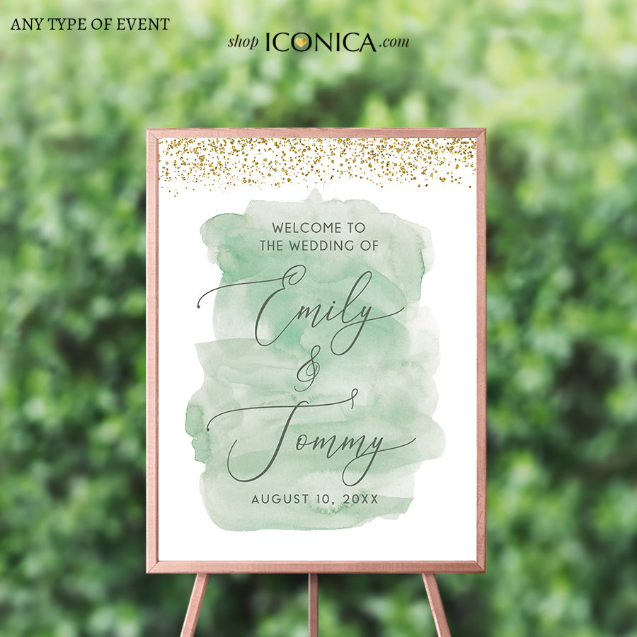 Wedding Invitation Watercolor Sage Invitation Shower Invitations Printed Cards Watercolor Sage Collection