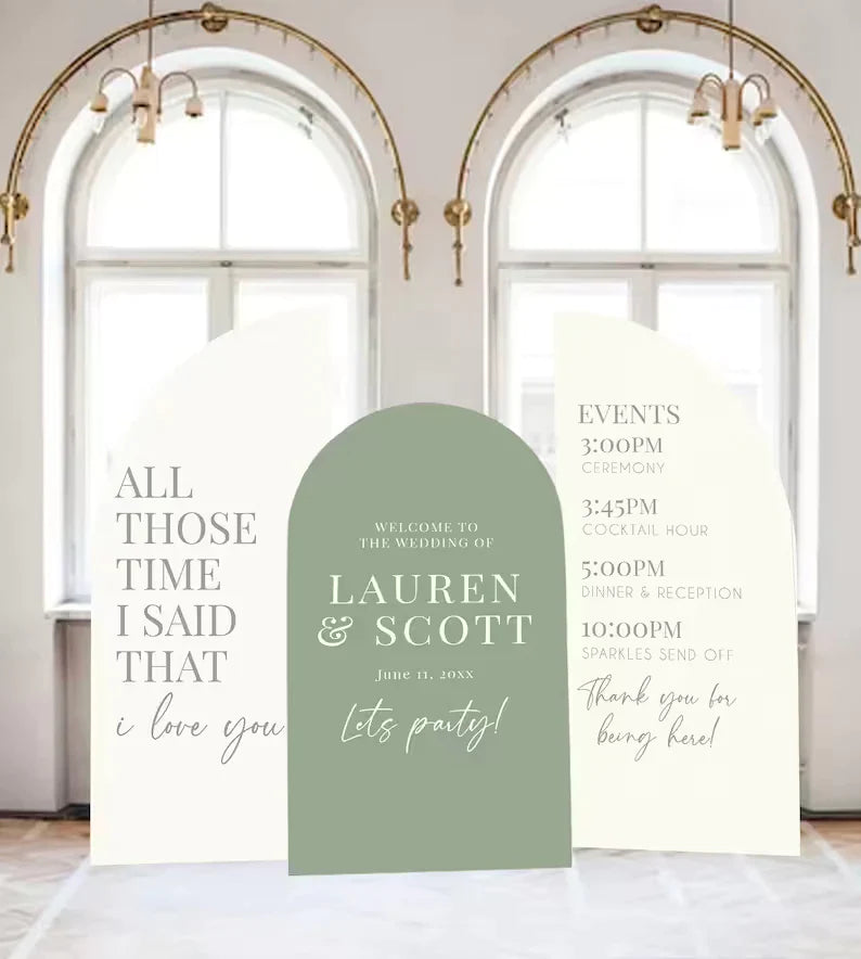 Arch Seating Chart Large Wedding Seating Chart Arched Panel with easel Entrance Sign Foam Board Custom text, color, Light Weight Indoor use