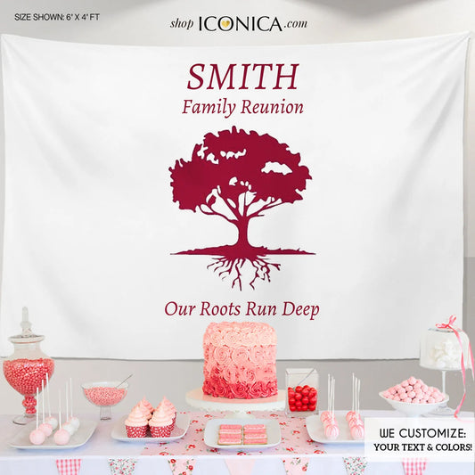 Family Reunion Photo Backdrop,Family reunion banner, Family reunion decorations,Family gathering Step and Repeat Backdrop,Family Tree Banner