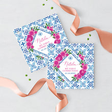 Load image into Gallery viewer, Tuscan Pink Floral First Communion Chocolate Wrapper
