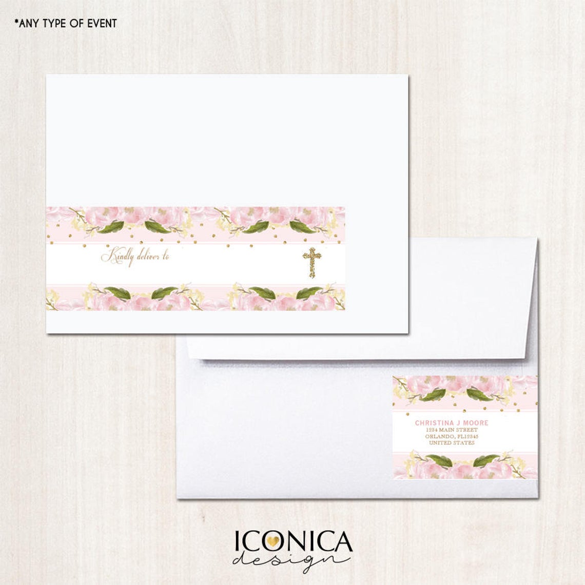 Envelope Wraps - Return Labels || A La Carte || Single Party Item Of Any Of Our Party Collections || Made To Match Any Id Invitation