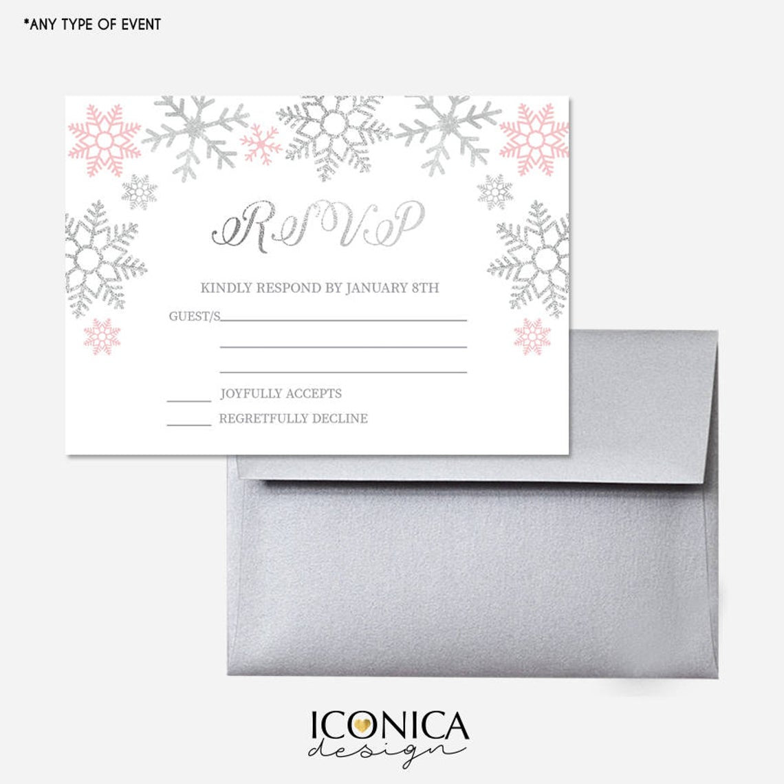 Winter Wonderland baby Shower Invitation, Wonderland christmas cards Holiday card, Printed or Printable File Free Shipping IBS0024