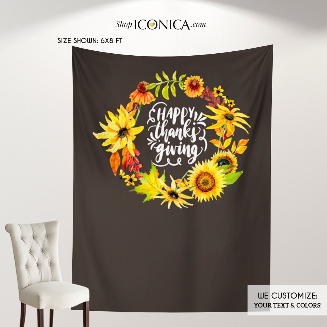 Sunflowers Custom Labels, Engagement party favor personalized, Thanksgiving Wine Labels, Fall Party Labels, Thanksgiving Dinner labels