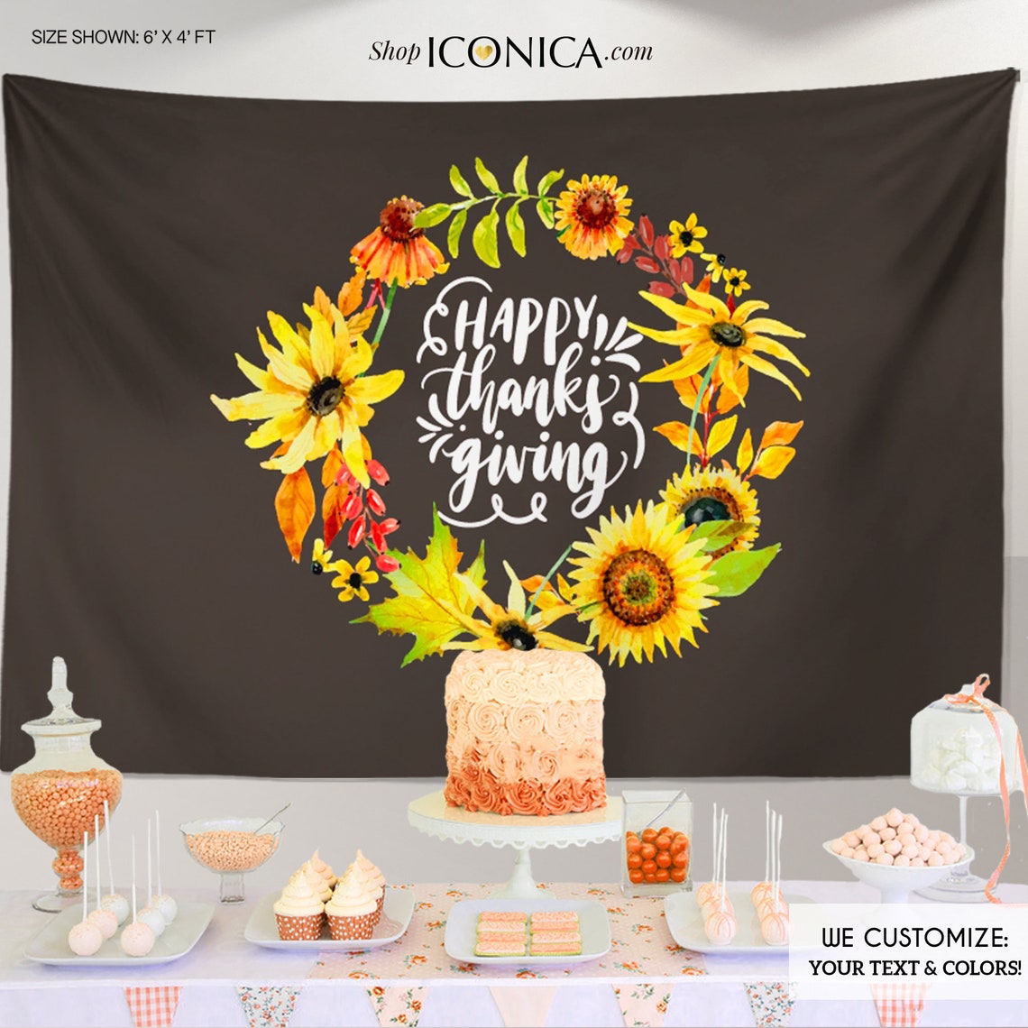 Sunflowers Custom Labels, Engagement party favor personalized, Thanksgiving Wine Labels, Fall Party Labels, Thanksgiving Dinner labels