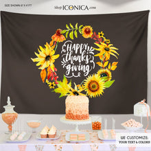 Load image into Gallery viewer, Sunflowers Custom Labels, Engagement party favor personalized, Thanksgiving Wine Labels, Fall Party Labels, Thanksgiving Dinner labels
