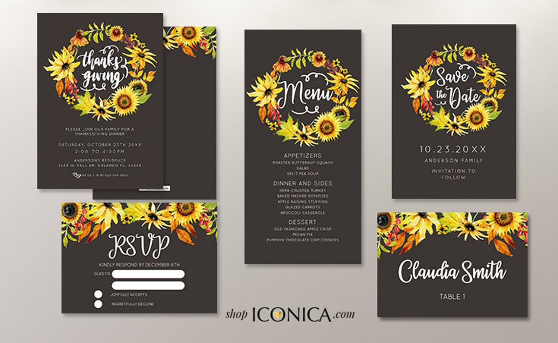 Sunflowers Custom Labels, Engagement party favor personalized, Thanksgiving Wine Labels, Fall Party Labels, Thanksgiving Dinner labels