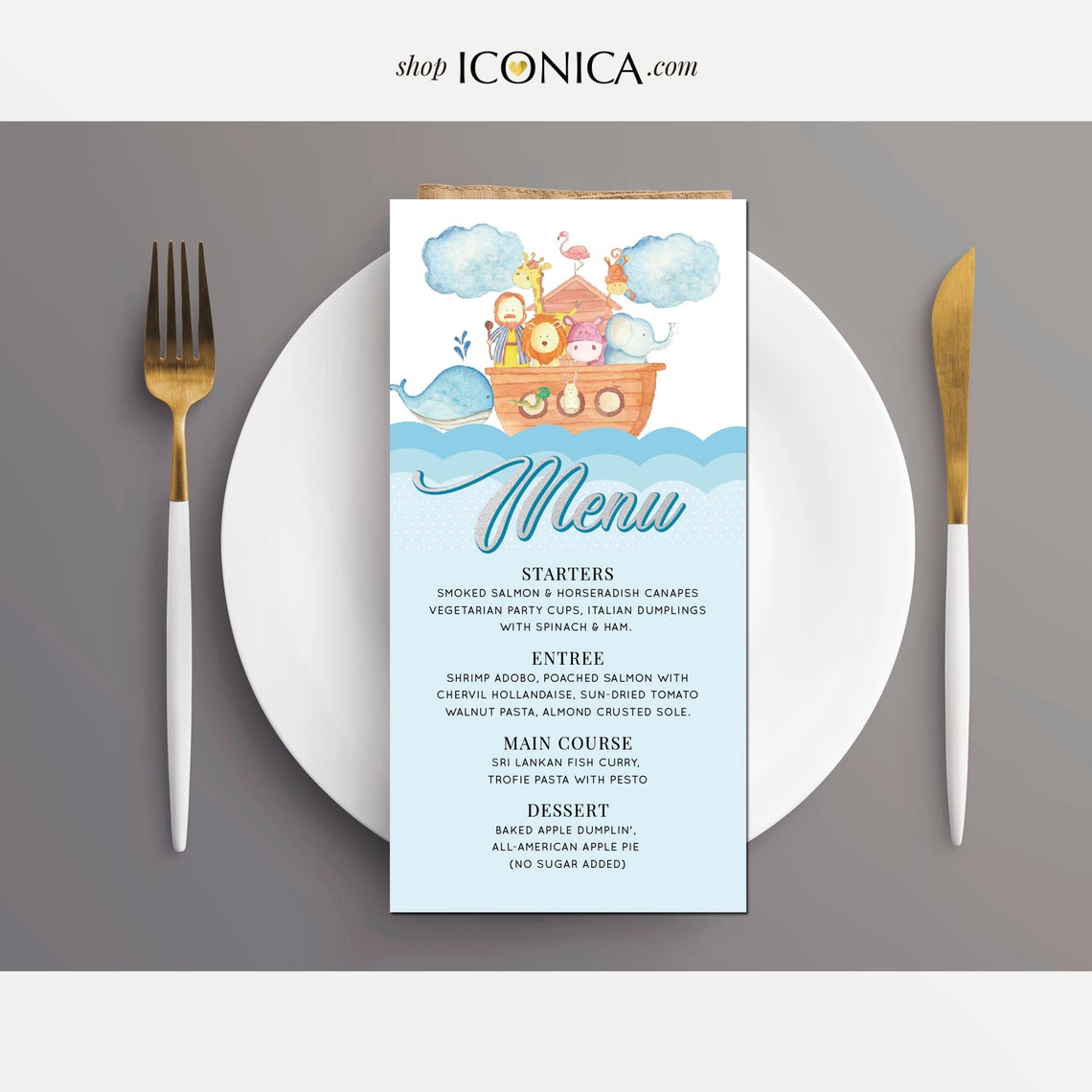 Noah's ark invitation,Noah's ark Cards,Noahs Ark Birthday Invitation,Boys Birthday Invitation,Any Age or type of Event
