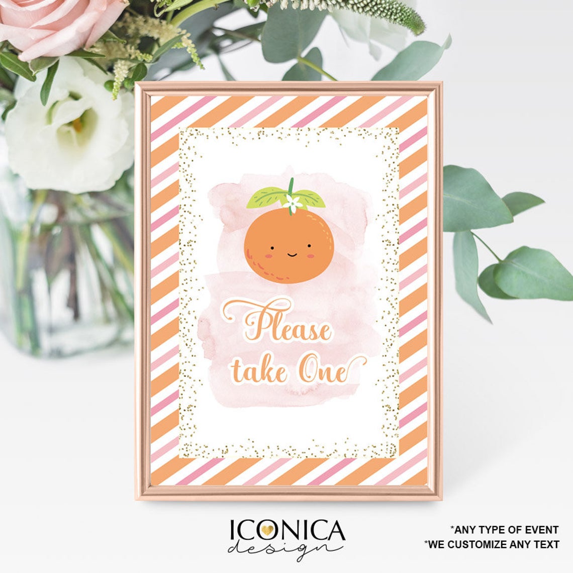 Cutie baby shower Invitation,A little Cutie is on the way card,Little Cutie Citrus Baby Shower,Cuties Clementines theme party,Fruit Party