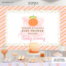 Load image into Gallery viewer, Cutie baby shower Invitation,A little Cutie is on the way card,Little Cutie Citrus Baby Shower,Cuties Clementines theme party,Fruit Party
