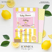 Load image into Gallery viewer, Lemonade Baby Shower Invitation Invitation Sunshine Baby Shower Invitations Lemonade Party | Printed or Printable File IBS0008
