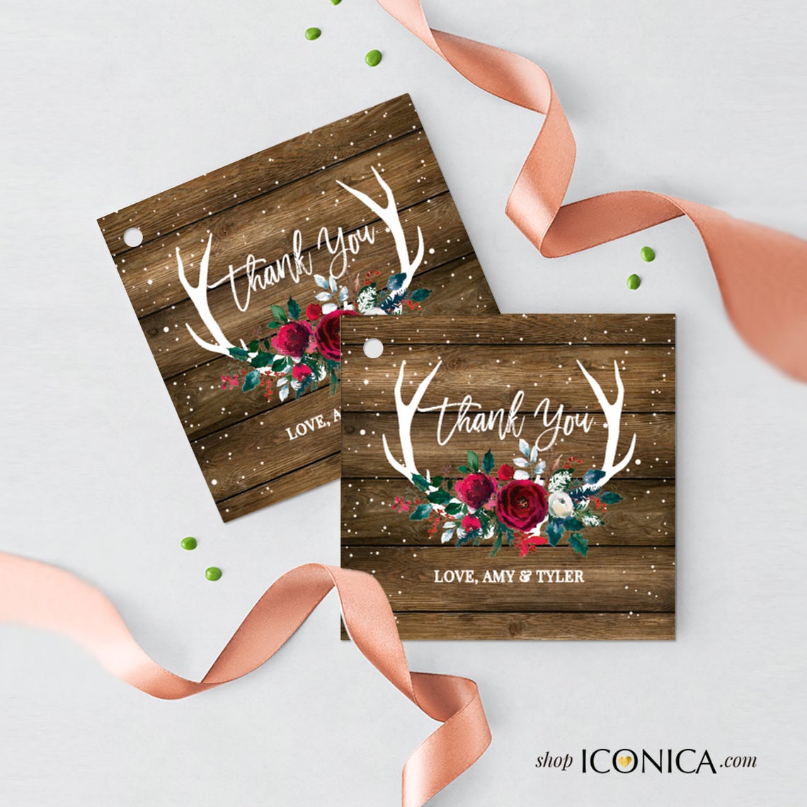 Oh deer Baby shower Invitation, Fall Party invitation any age, Fall Leaves Invite, Fall Dinner party Invite Roses Christmas Invitation
