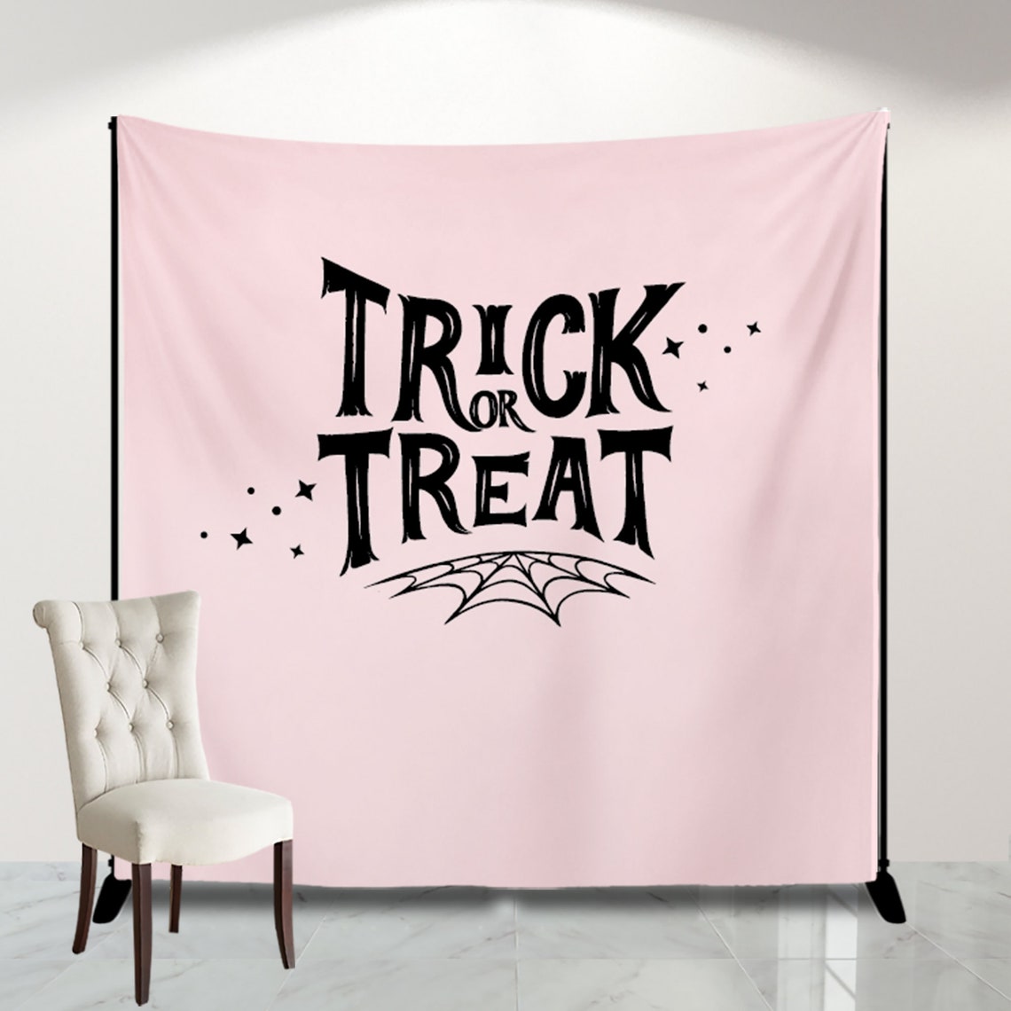 Halloween Backdrop for girls party Personalized, Halloween decorations, Halloween background for photos, Happy Halloween Backdrop decor