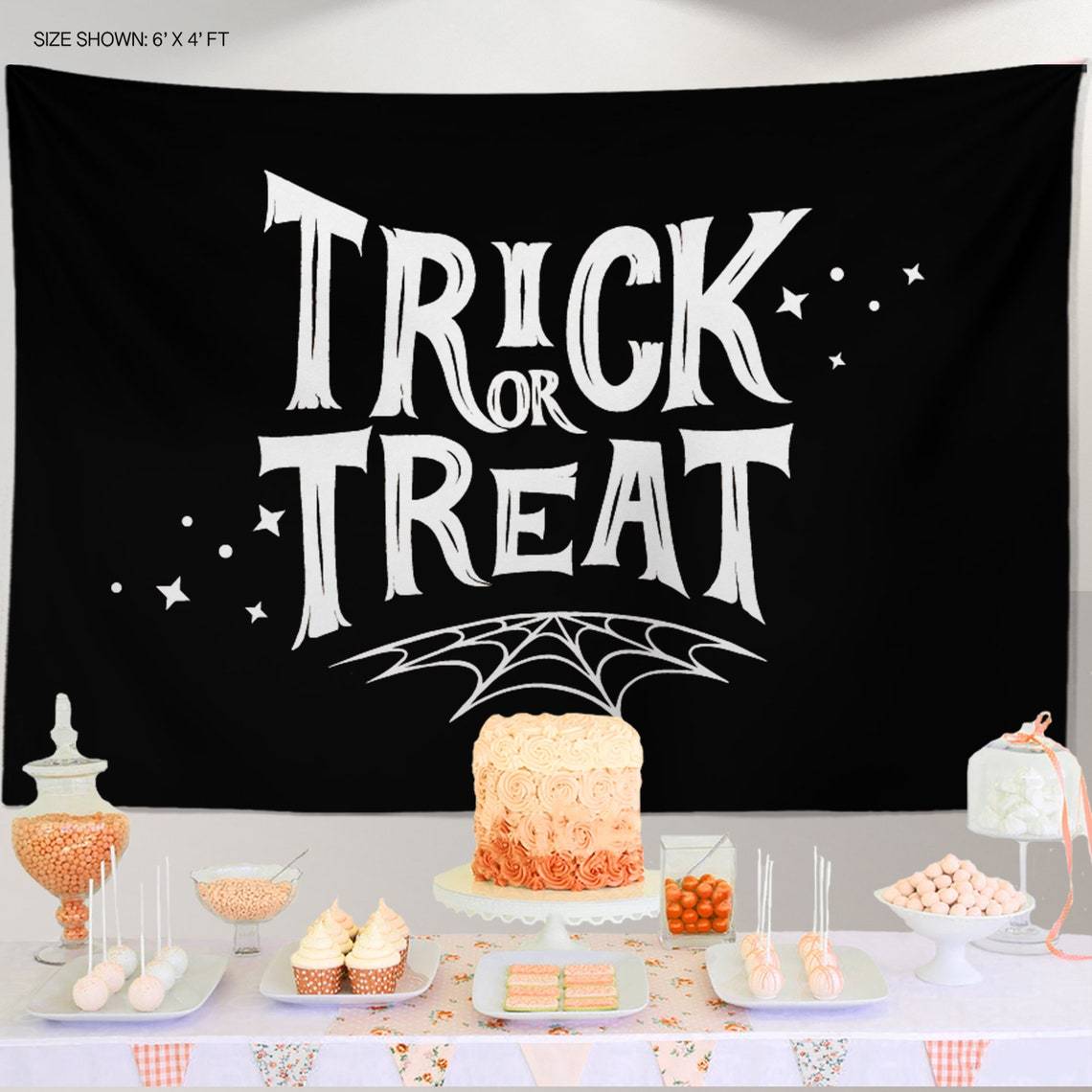 Halloween Backdrop party Personalized, Halloween decorations , Halloween background for photos, Happy Halloween Backdrop decor
