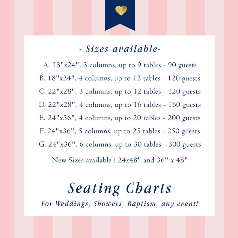 Wedding Seating Chart Board Elegant Pink Flowers Printed Seating Chart Guest List Chart Seating Chart Template more colors available