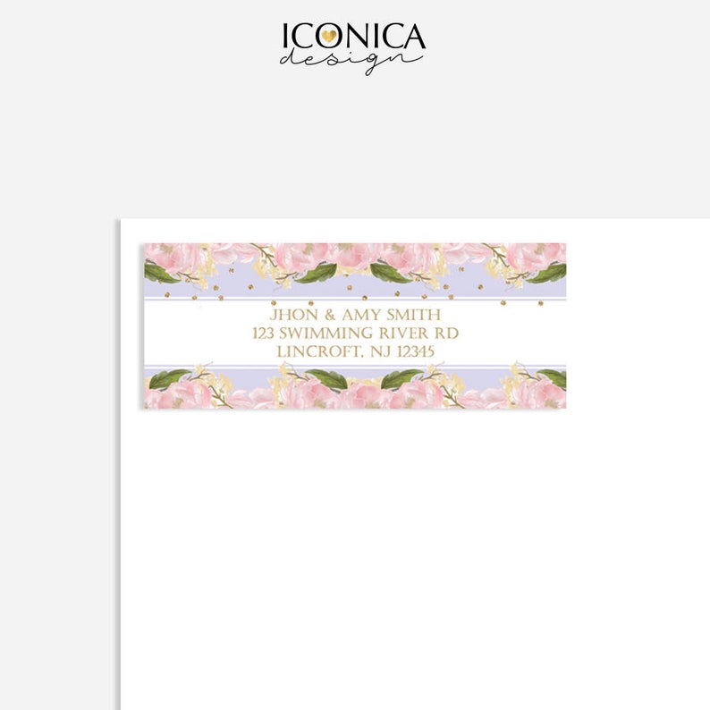 Custom Return Address Labels || a La Carte || Single Party Item Of Any Of Our Party Collections || Made To Match Any Id Invitation
