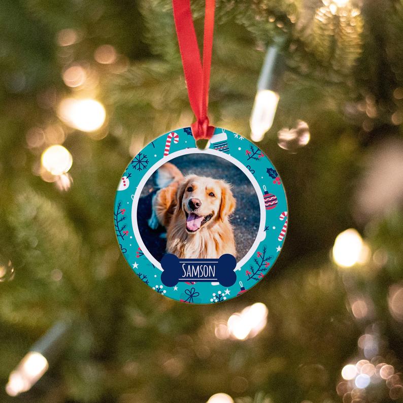 Christmas Pets Ornament Personalized | Christmas Decoration | Holiday Gifts | Dog Mom - Our first Christmas | Holiday decor