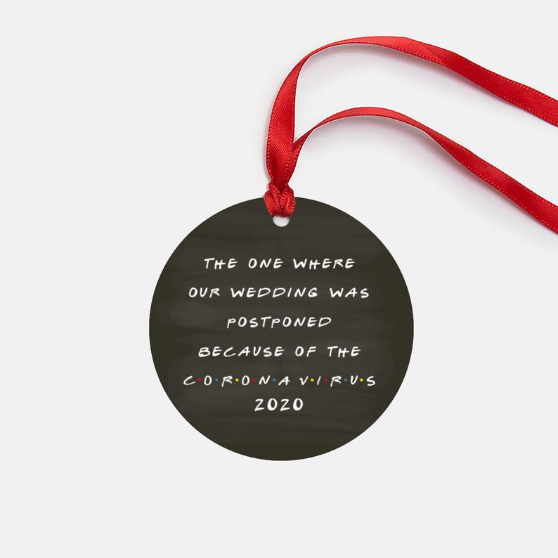2020 Christmas Ornament Postponed Wedding Personalized | Postponed Wedding Christmas Decoration | Holiday Gifts | Holiday decor