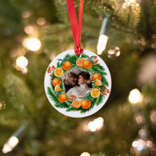 Load image into Gallery viewer, 2020 Christmas Ornament Personalized Festive Citrus Christmas Decoration | Citrus Holiday Gifts | Any text | Citrus Holiday decor
