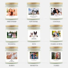 Load image into Gallery viewer, Halloween Photo Candles | Fall candle Personalized | HouseWarming Gift
