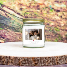 Load image into Gallery viewer, Valentine&#39;s day Gift Photo candle Personalized | Custom Birthday Gift | Engagement announcement | Custom candles | Personalized photo candle
