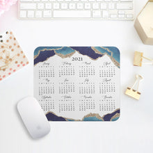Load image into Gallery viewer, Christmas Gift MOUSE PAD CALENDAR Geode Mouse Pad, Desk Mouse Pad, Calendar 2022, Desk accessories, Personalized Mouse Pad MP0007
